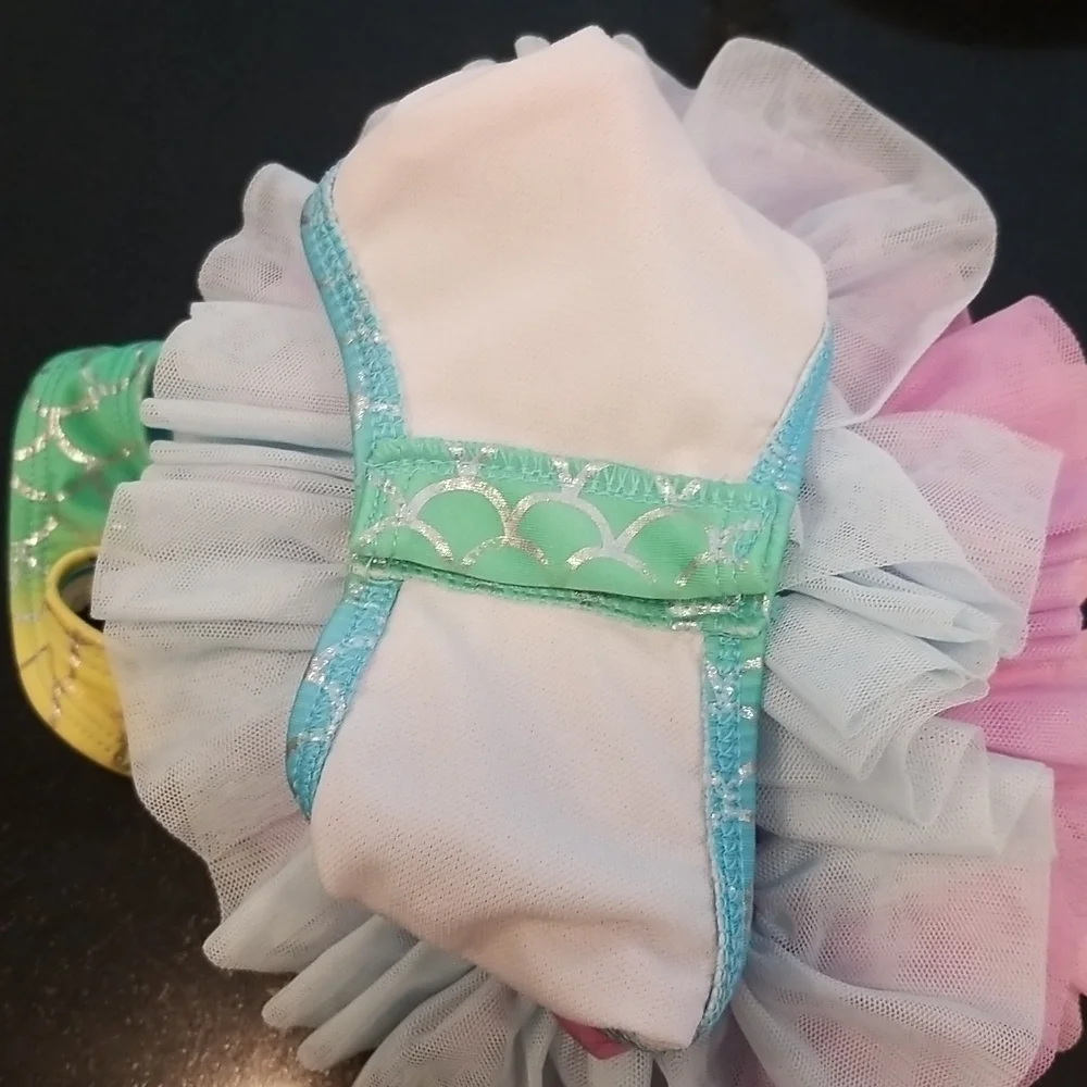 CAT & JACK Mermaid Tutu One Pice Swimsuit ~ 2T